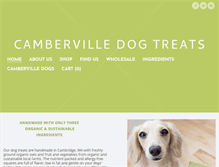 Tablet Screenshot of cambervilledogtreats.com